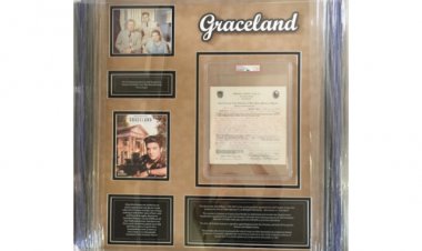 Elvis Presley Signed Contract for The Purchase of Graceland in Memphis Sells Online for $114,660