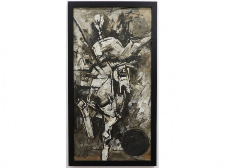 A Cubist Oil Painting by Maqbool Fida Husain (Indian, 1915-2011) will Headline Bruneau & Co.'s Sept. 30th Online Auction