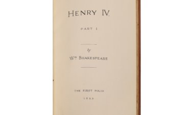 Rare First Folio Fragment of Shakespeare's Henry IV from 1623 will Hit The Auction Block October 29