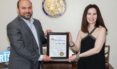 Actress Vida Ghaffari Awarded by California State Assemblymember Adrin Nazarian