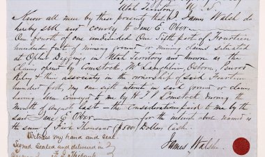 Early Comstock Lode Mining Document from 1859 Brings $16,875 at Holabird's 4-day Big Bonanza Auction