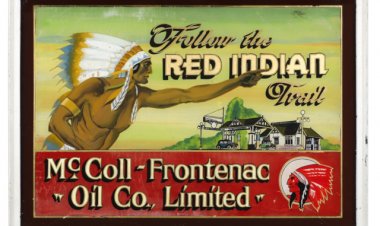 McColl-Frontenac "Follow the Red Indian Trail" Sign Brings $24,780 in Miller & Miller Auctions