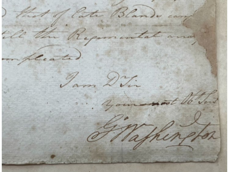 Historic Military Letter from January 1780 Signed by George Washington will be Auctioned August 23rd by Briggs Auction
