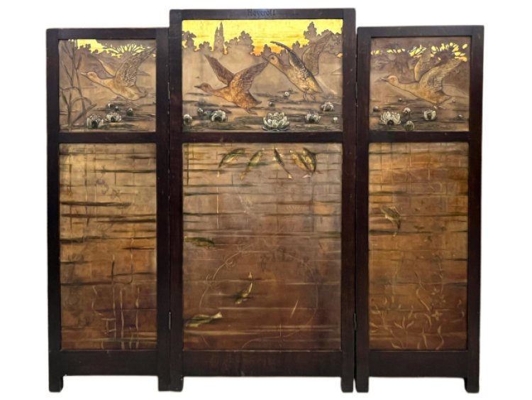A Museum-Quality Roycroft Three-Panel Screen will Headline MBA Seattle Auction House's December 5th Online-Only Auction