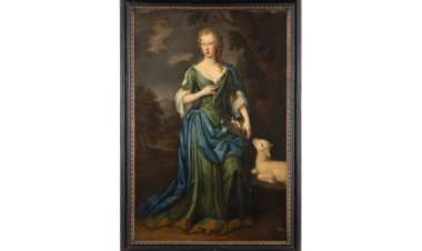 Full length Oil Portrait of Lady Bridget by Thomas Gibson (English, 1680-1751) Sells for $36,300 at Ahlers & Ogletree