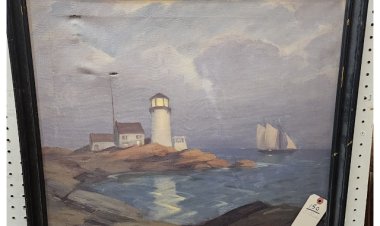 Paintings by Gruppe, Carlson and Chichester, Plus Mid-Century Designer Furniture, are in George Cole's March 8th Auction
