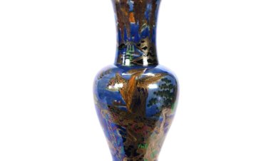 Two Rare and Beautiful Wedgwood Vases Marked Fairyland Lustre Combine for $130,500 at Woody Auction, March 22nd